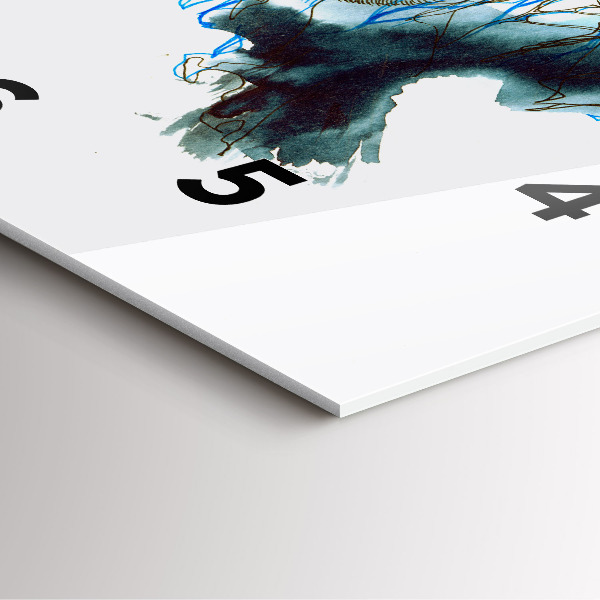 Horloge carrée en verre Liberté et nature des oiseaux