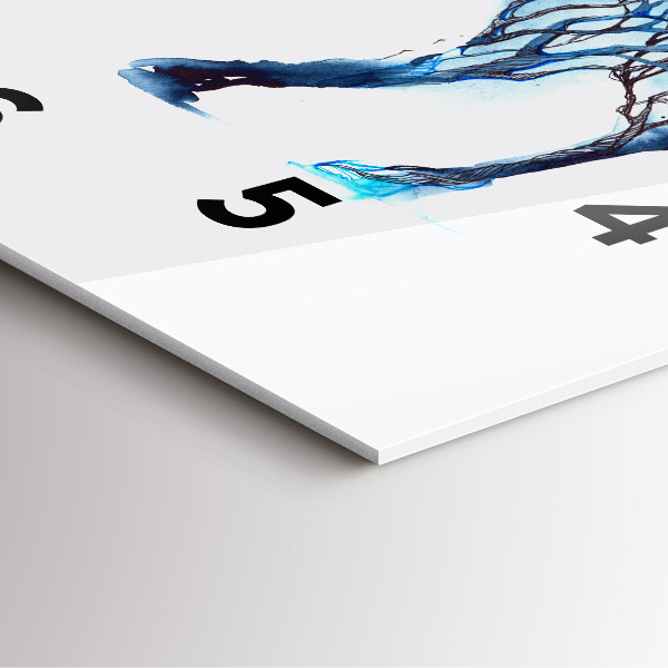 Horloge carrée en verre 'Nature de l''animal'