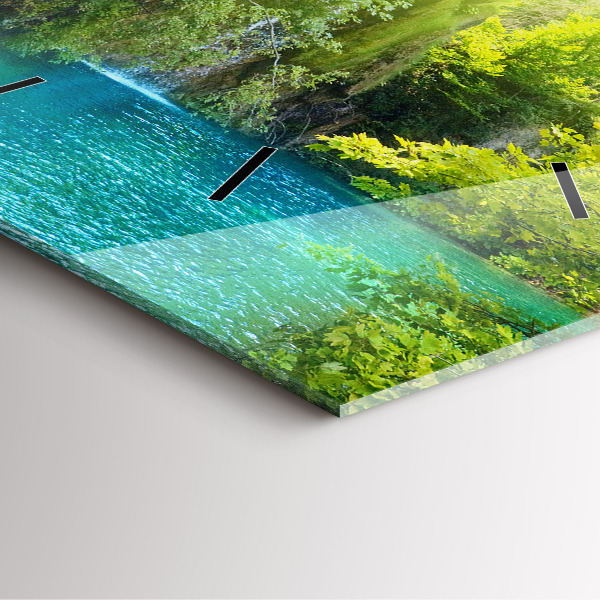 Horloge murale carrée Paysage de la lagune