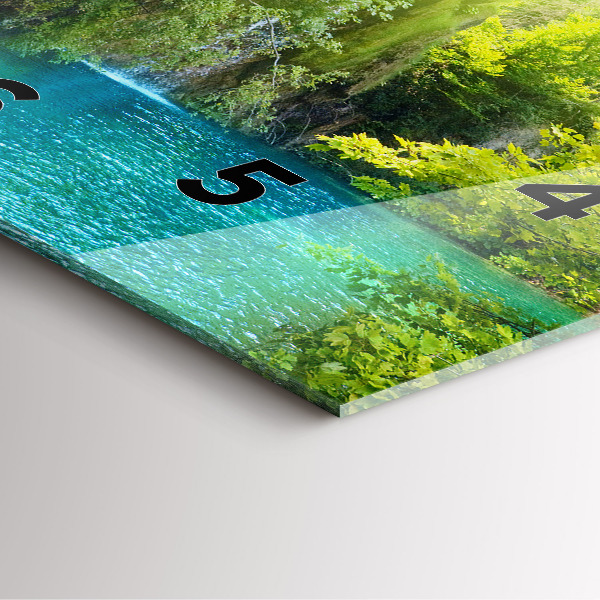 Horloge murale carrée Paysage de la lagune