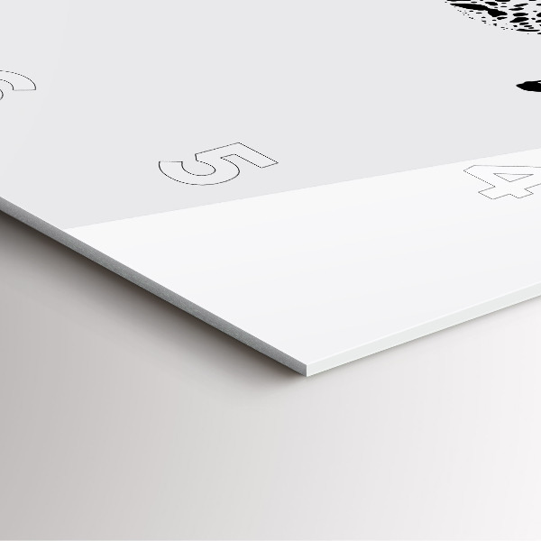 Horloge carrée en verre 'Silhouette d''une panthère'