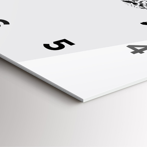 Horloge carrée en verre 'Silhouette d''une panthère'