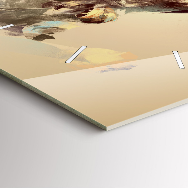 Horloge carrée en verre Hibou - un signe de sagesse