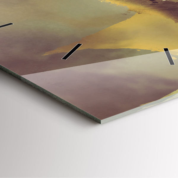 Horloge carrée en verre Illustration de cavalier de dragon