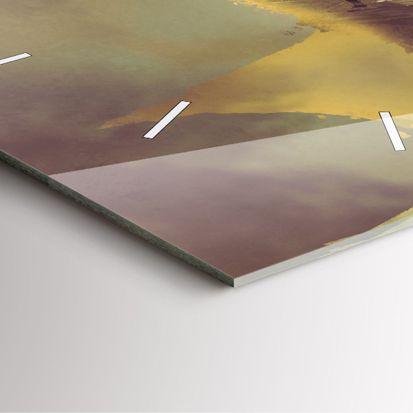 Horloge carrée en verre Illustration de cavalier de dragon