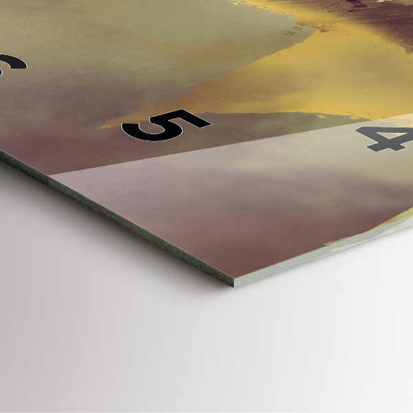 Horloge carrée en verre Illustration de cavalier de dragon