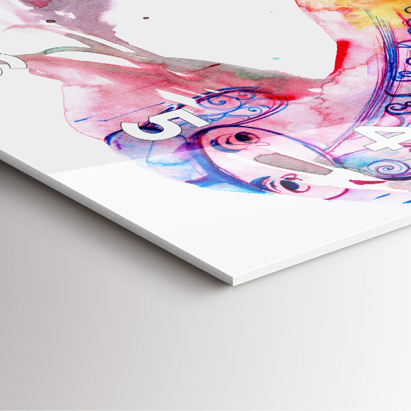 Horloge carrée en verre Deux corps, une âme