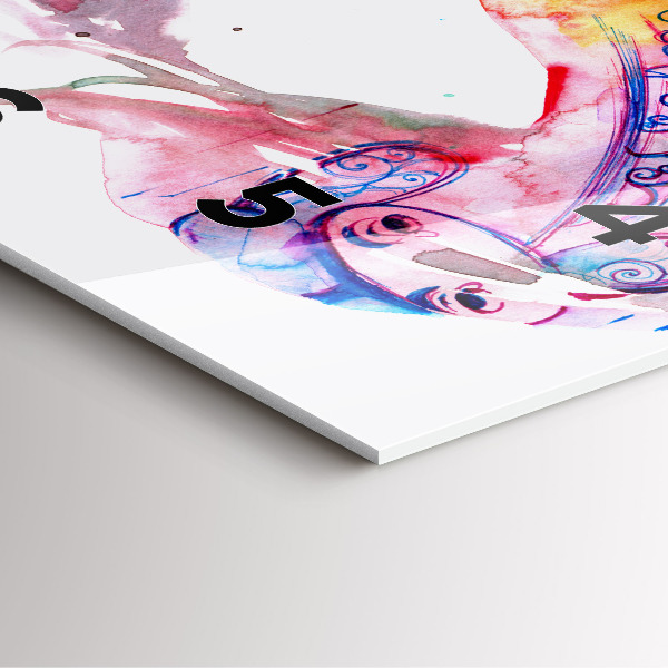 Horloge carrée en verre Deux corps, une âme