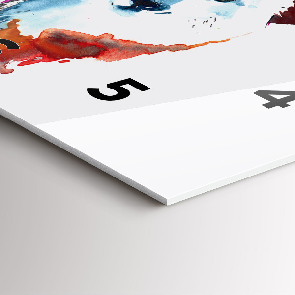 Horloge carrée en verre Le loup et la pleine lune