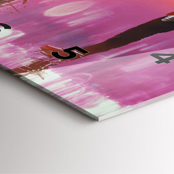 Horloge carrée en verre Cyberespace