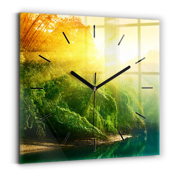 Horloge murale carrée Nature paisible