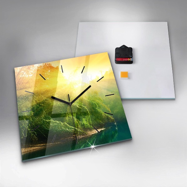 Horloge murale carrée Nature paisible