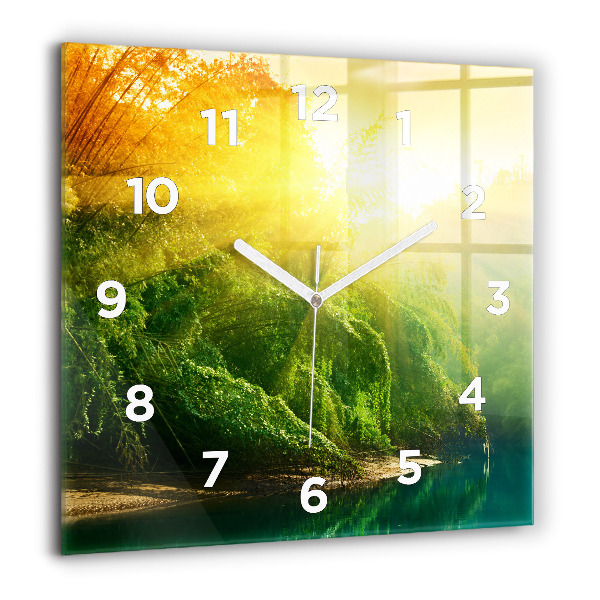 Horloge murale carrée Nature paisible