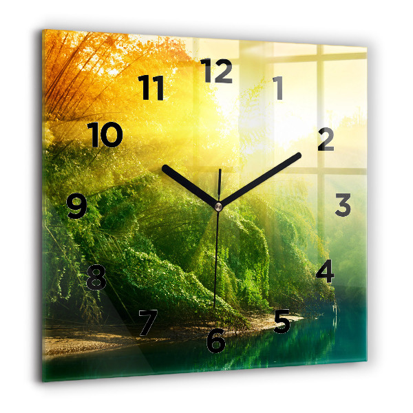 Horloge murale carrée Nature paisible