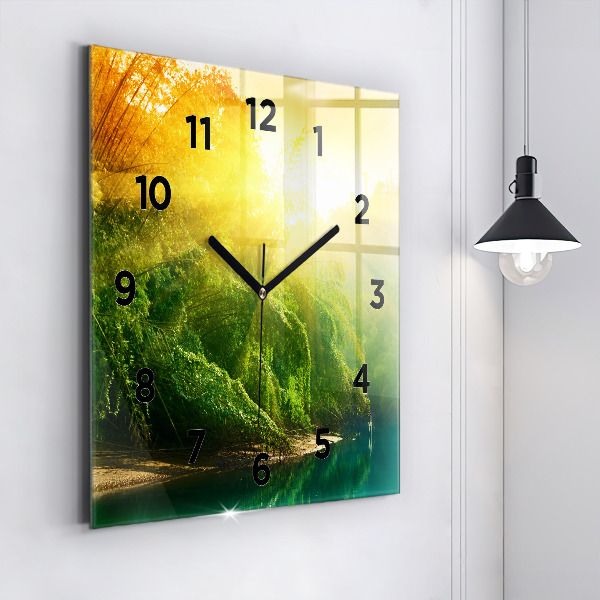 Horloge murale carrée Nature paisible