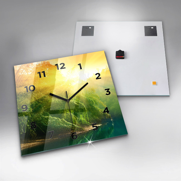 Horloge murale carrée Nature paisible