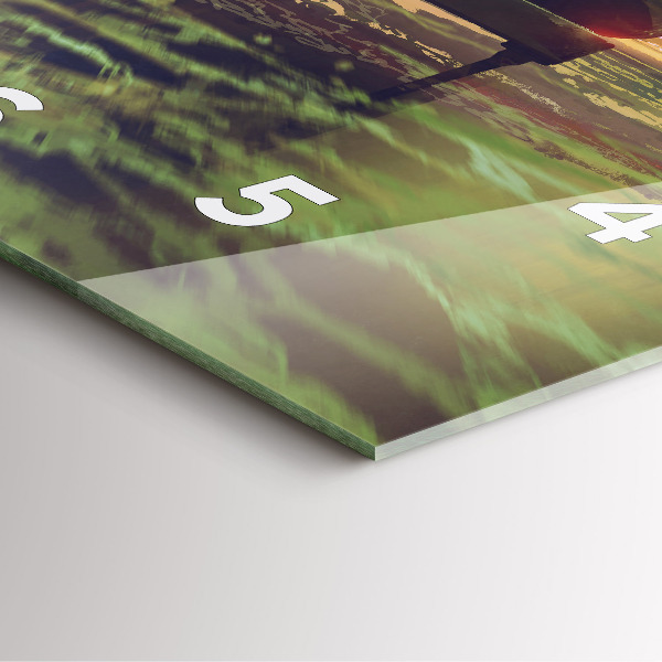 Horloge carrée en verre Concert sur la plage