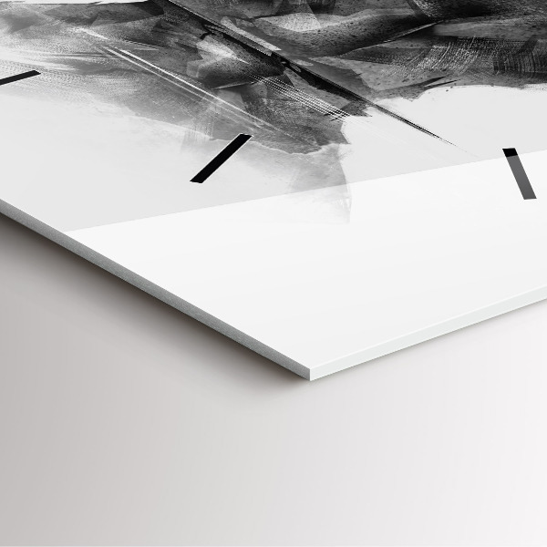 Horloge carrée en verre Ours de dessin animé