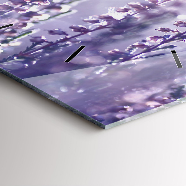 Horloge carrée en verre Abstraction