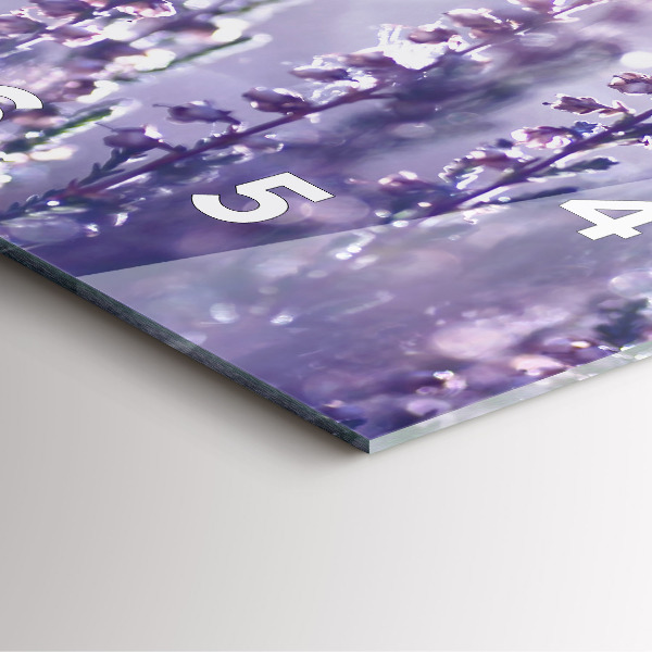 Horloge carrée en verre Abstraction