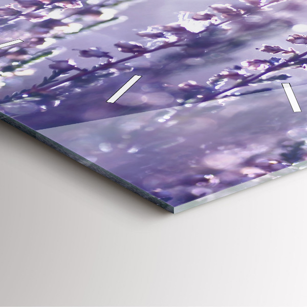 Horloge carrée en verre Abstraction