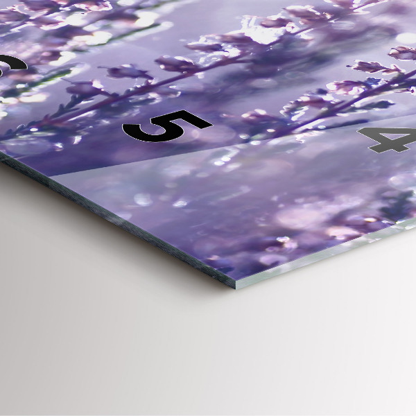 Horloge carrée en verre Abstraction