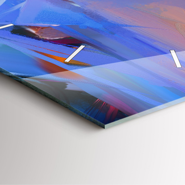 Pendule carrée en verre Paysage marin