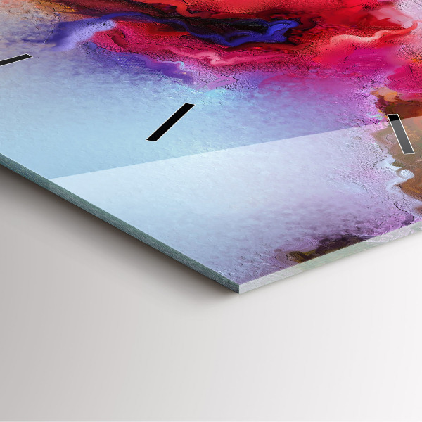 Pendule carrée en verre Peinture renversée