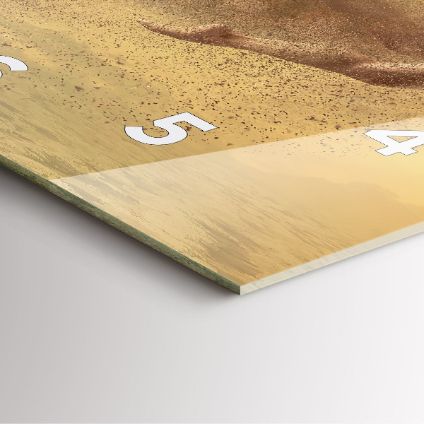 Pendule carrée en verre Femme en silhouette