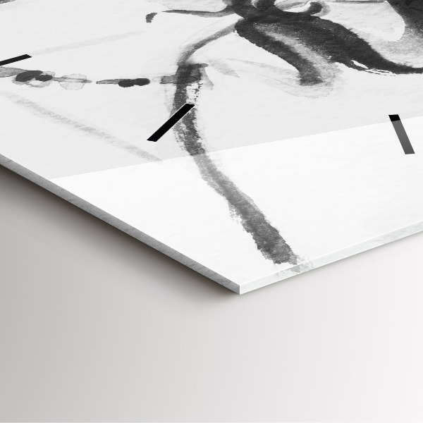 Pendule carrée en verre Femme à la mode