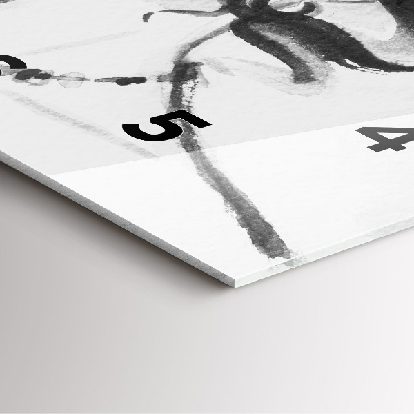 Pendule carrée en verre Femme à la mode