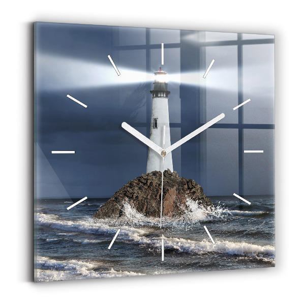 Horloge murale carrée Phare