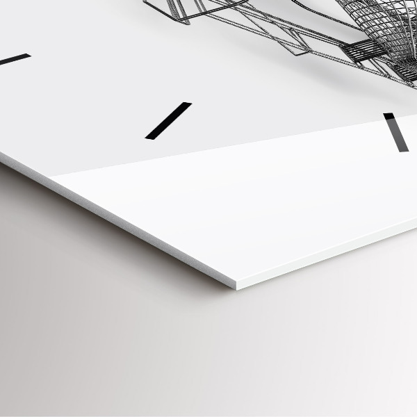 Horloge murale carrée conception de voiture de F1