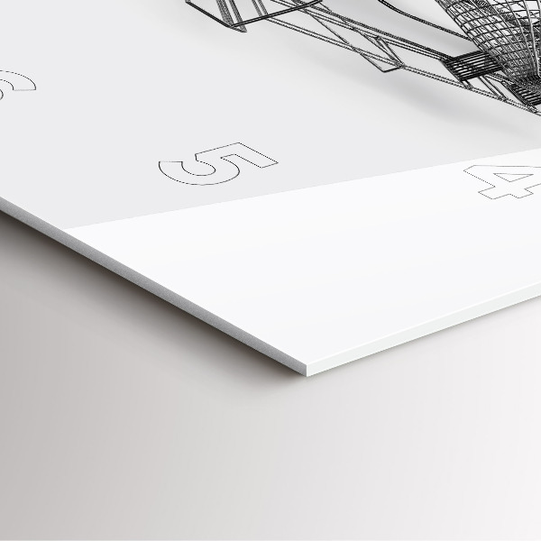 Horloge murale carrée conception de voiture de F1