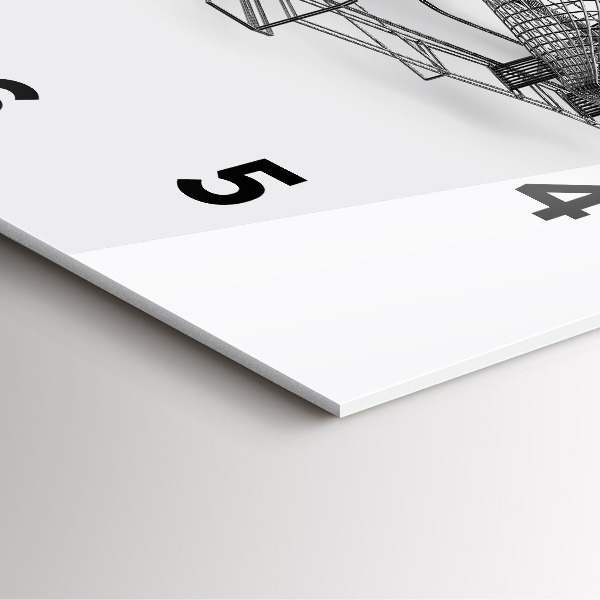 Horloge murale carrée conception de voiture de F1