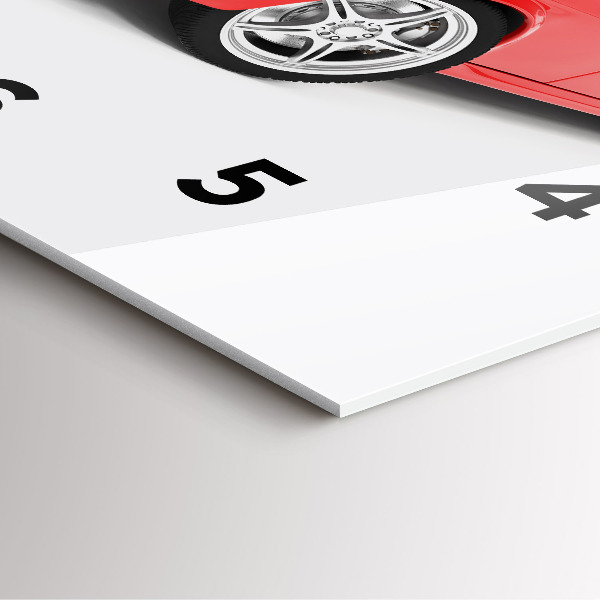 Horloge murale carrée Voiture de sport