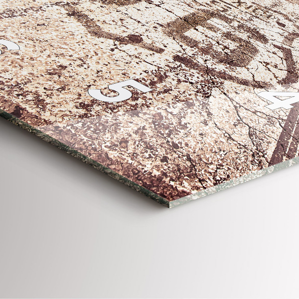 Horloge murale carrée Route 66 États-Unis