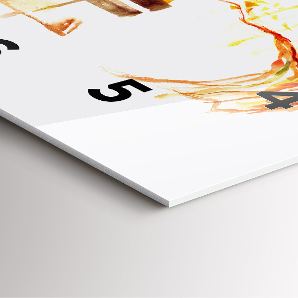 Horloge murale carrée 'Paysage d''automne'