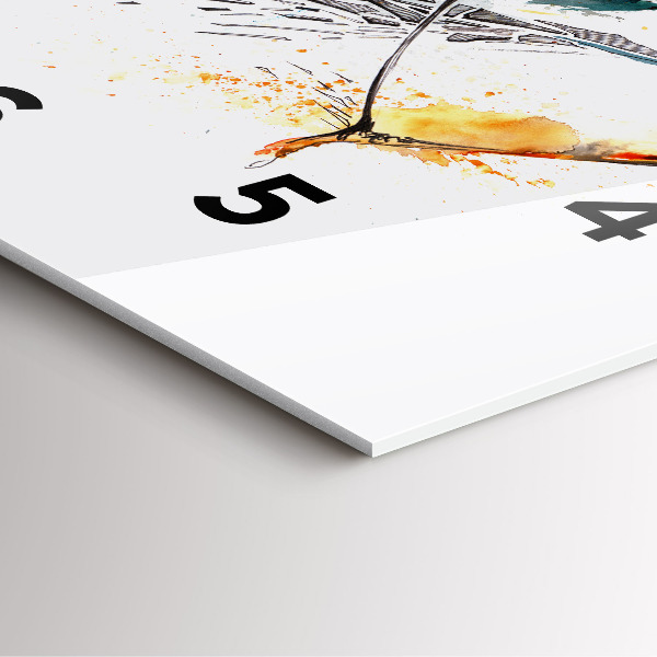 Horloge murale carrée Un guerrier en chasse