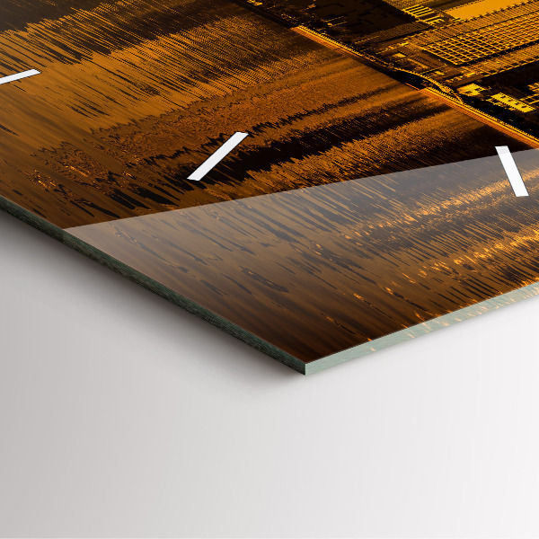 Horloge murale carrée Rivière Zhujiang Chine