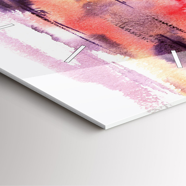 Horloge murale carrée Paysage tropical