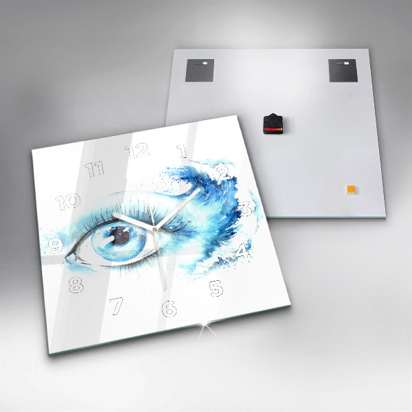 Horloge murale carrée Œil de mer