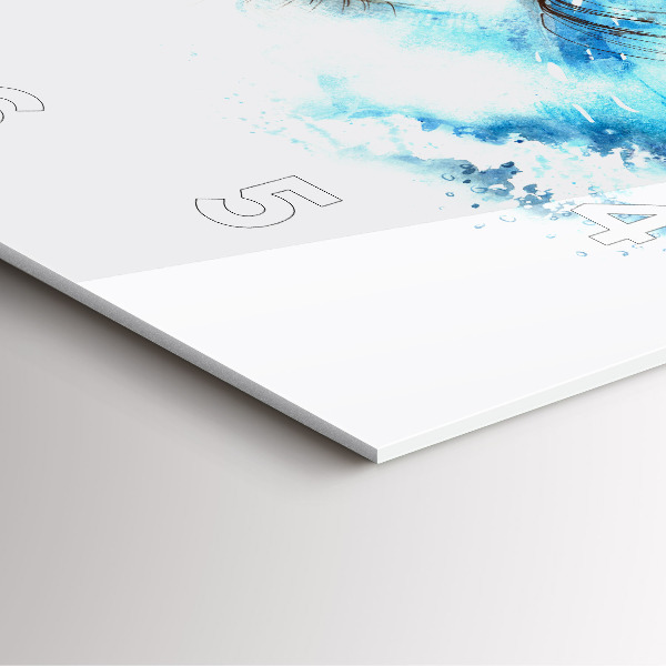 Horloge murale carrée Œil de mer