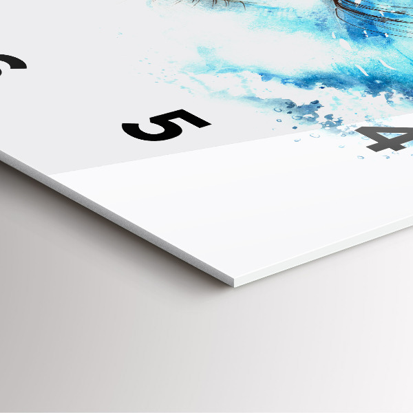 Horloge murale carrée Œil de mer