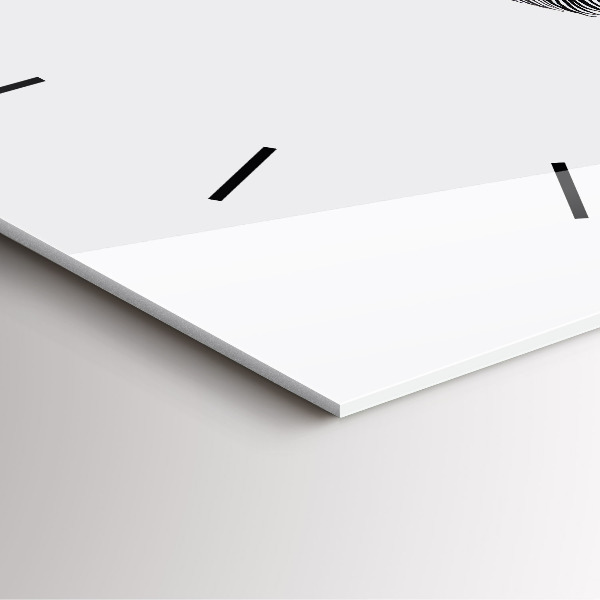 Horloge murale carrée 'Abstraction de l''œil humain'