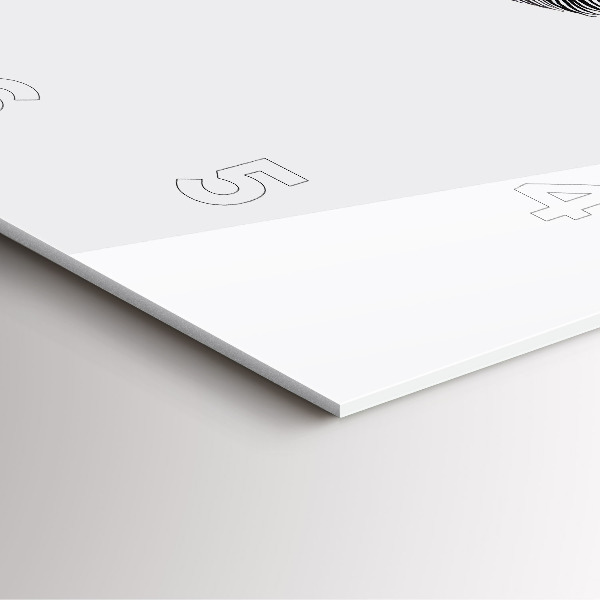 Horloge murale carrée 'Abstraction de l''œil humain'