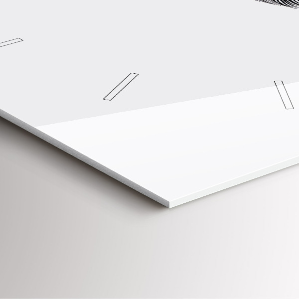 Horloge murale carrée 'Abstraction de l''œil humain'