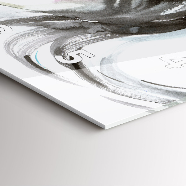 Horloge murale carrée Cheval et femme abstraits