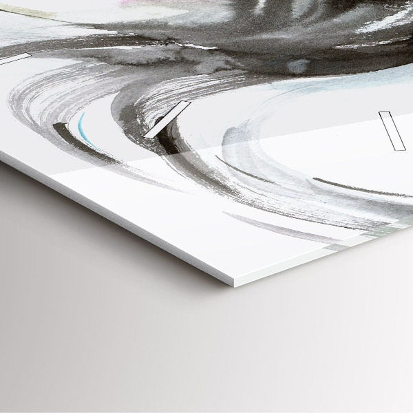 Horloge murale carrée Cheval et femme abstraits