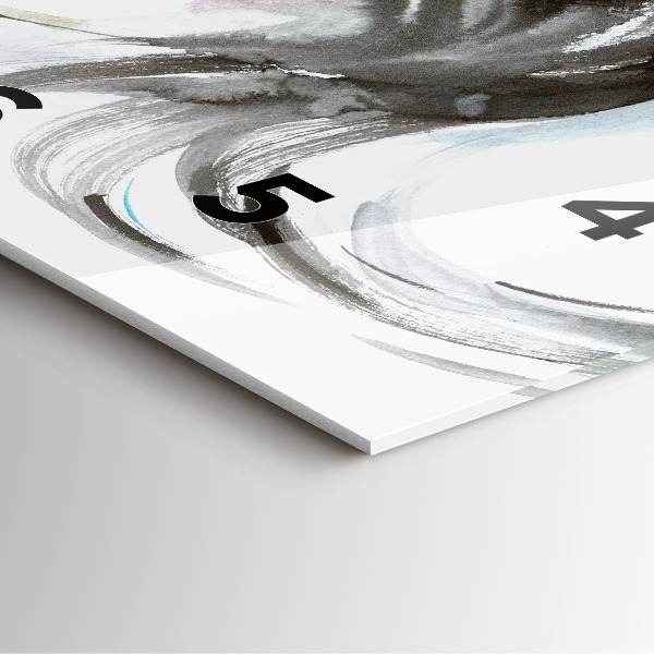 Horloge murale carrée Cheval et femme abstraits